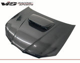 2006-2007 Subaru WRX 4 doors STI Style Carbon Fiber Black Hood