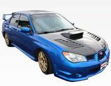 2006-2007 Subaru WRX 4 doors TRACER Style Carbon Fiber Black Hood