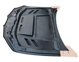 2006-2007 Subaru WRX 4 doors VS 2 Style Carbon Fiber Black Hood