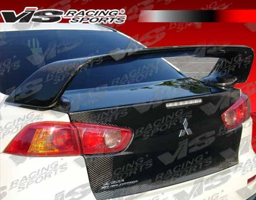 2008-2015 Mitsubishi EVO 10 4 doors OEM Style Carbon Fiber Black Trunk