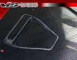 2008-2017 Mitsubishi Lancer 4 doors TERMINATOR Style Carbon Fiber Black Hood