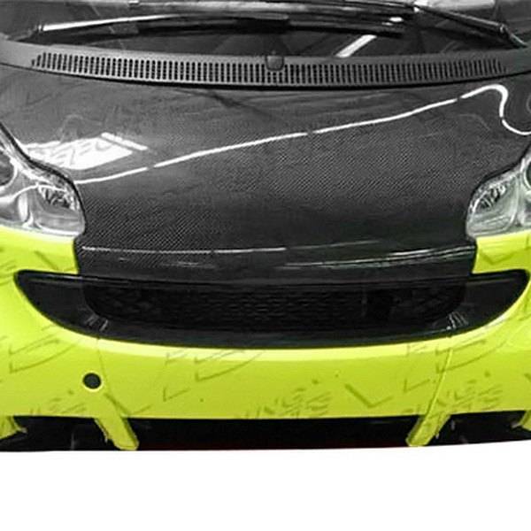 2008-2014 Smart Fortwo 2 doors OEM Style Carbon Fiber Black Hood