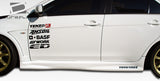 2008-2015 Mitsubishi Lancer Evolution 10 Duraflex GT Concept Side Skirts Rocker Panels - 2 Piece