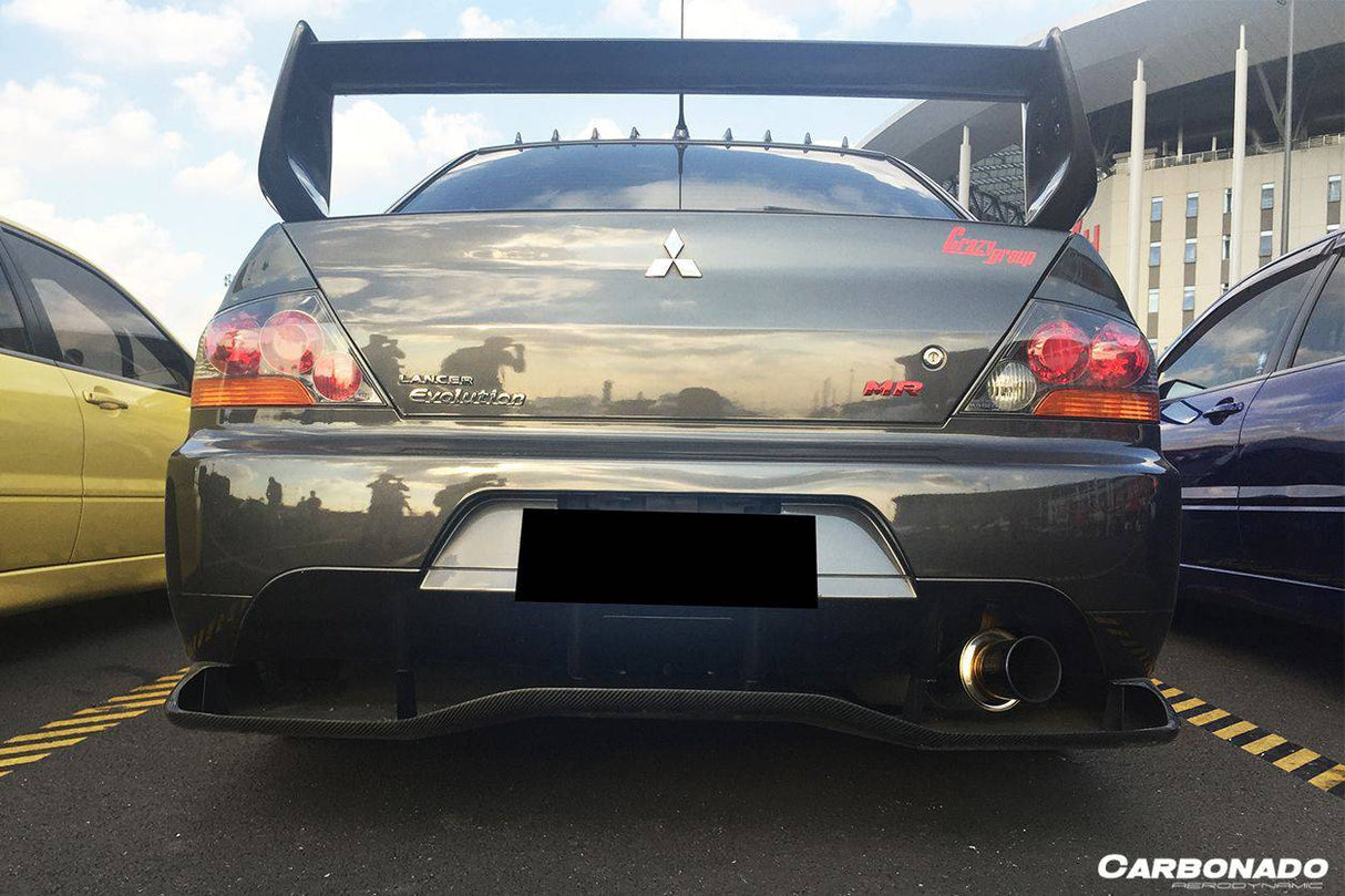 2003-2006 Mitsubishi Evolution 7 8 9 VTX Carbon Fiber Rear Diffuser