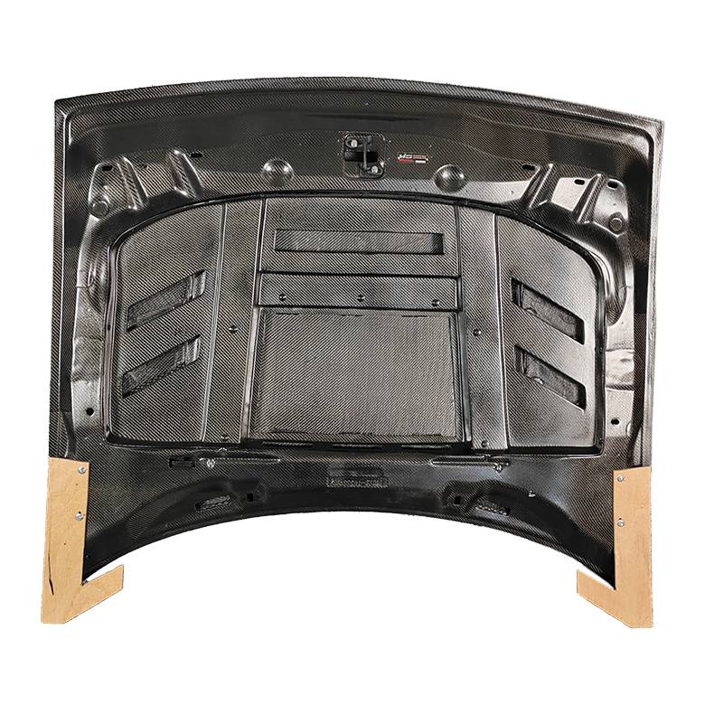 2008-2022 Dodge Challenger 2 doors TERMINATOR Style Double Sided Carbon Fiber Carbon Fiber Black Hood