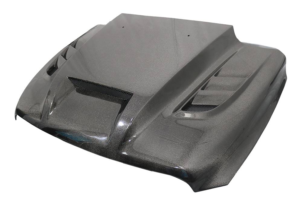 2009-2018 Dodge Ram 1500 4 doors 2 doors VTM Style Carbon Fiber Black Hood