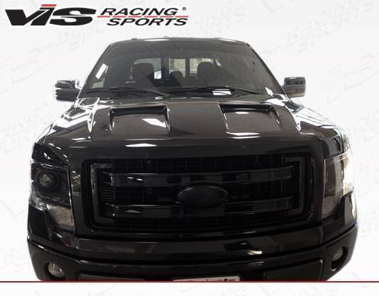 2009-2014 Ford F150 4 doors 2 doors DS Style Carbon Fiber Black Hood