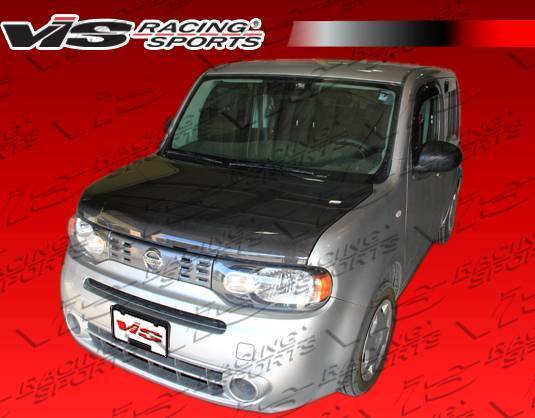 2009-2014 Nissan Cube 4 doors OEM Style Carbon Fiber Black Hood
