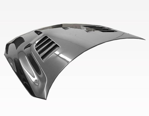 2009-2016 Nissan Skyline R35 GTR 2 doors GT Style Carbon Fiber Black Hood