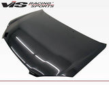 2009-2013 Toyota Corolla 4 doors OEM Style Carbon Fiber Black Hood