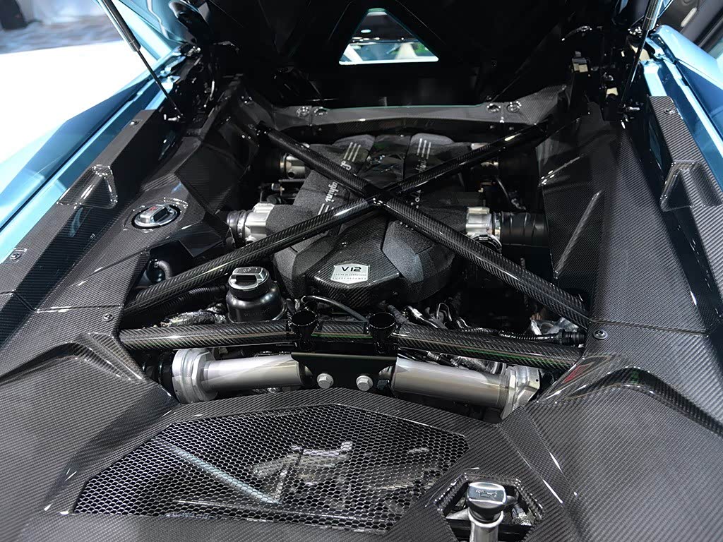 2011-2016 Lamborghini Aventador LP700 Coupe Carbon Fiber Engine Bay Trim Cover Rear Replacement