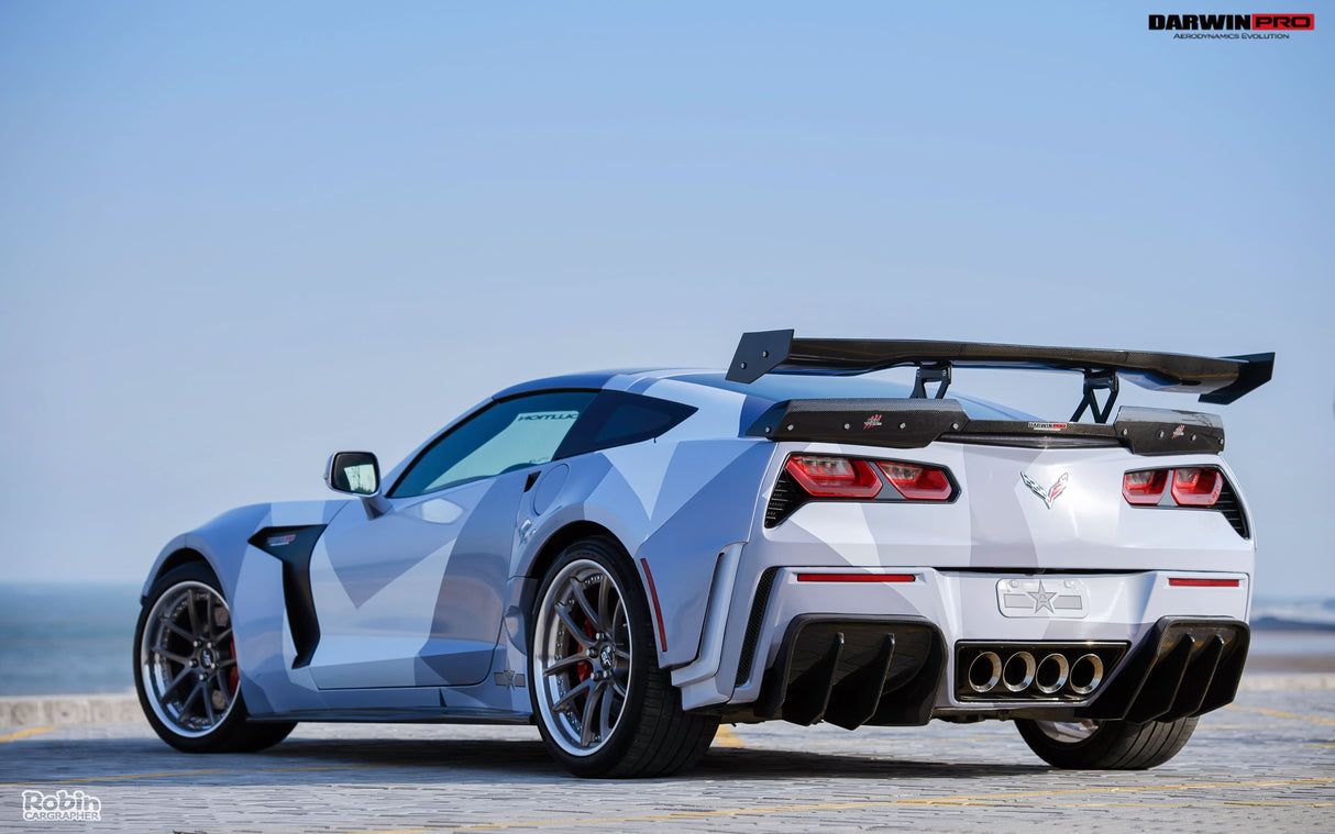 2013-2019 Corvette C7 Z51 Grandsport Z06  BKSS Style Rear Diffuser