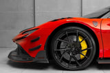 2020-UP Ferrari Autoclave Carbon Fiber Front Bumper Canards Carbonado (MSY) Fits: SF90 Stradale and Spider