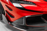 2020-UP Ferrari Autoclave Carbon Fiber Front Bumper Canards Carbonado (MSY) Fits: SF90 Stradale and Spider