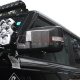 Real Carbon Fiber Mirror Cap Cover with Turn Signal For 2021+ Ford Bronco