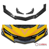 C8 Corvette Z06/E-Ray Dry Pre-preg Carbon Fiber Z07 Style Front Splitter & Canards