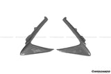 2018-2022 Ferrari 488 Pista OEM Style Carbon Fiber Front Bumper Vent Canards