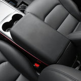 Armrest Cover for Tesla Model Y 2020-2025 & Model 3 2017-2023 Black TPE