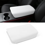 2020-2024 Tesla Model Y & 2017-2023 Model 3 Armrest Cover White TPE