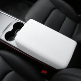 2020-2024 Tesla Model Y & 2017-2023 Model 3 Armrest Cover White TPE