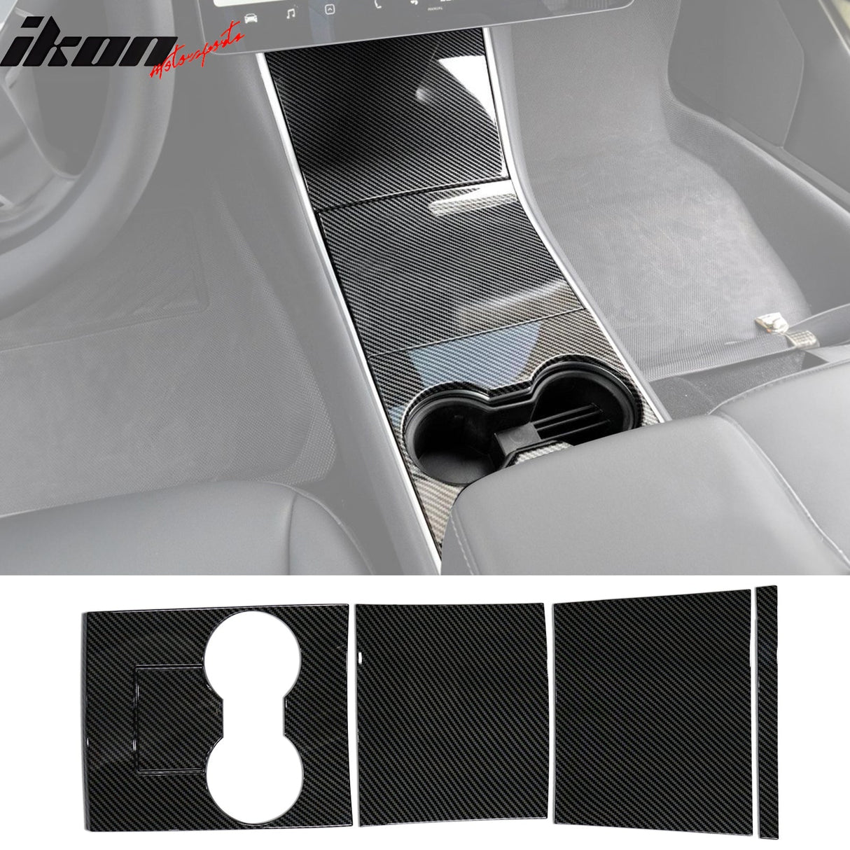 2017-2020 Tesla Model 3 Gloss Console Box Cover ABS