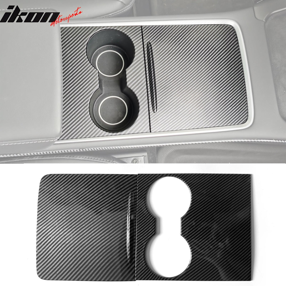2021-23 Tesla 3 &2021-24 Tesla Y  Front Console Storage Box Cover ABS