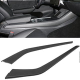 Matte Carbon Fiber Center Control Side Panels for Tesla 3 Y 2021-2023 ABS