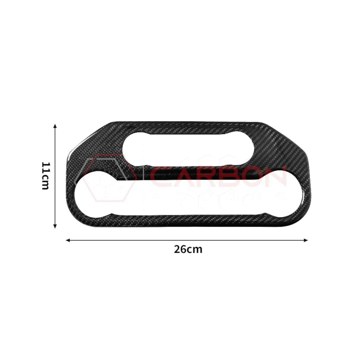 2021+ Bronco Real Carbon Fiber Radio & AC Control Panel Cover