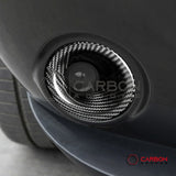 2015-2023 Dodge Challenger Fog Light Trim Real Carbon Fiber Covers