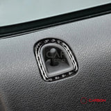 Real Carbon Fiber Door Lock Trim Overlay | Mustang 2005-2009