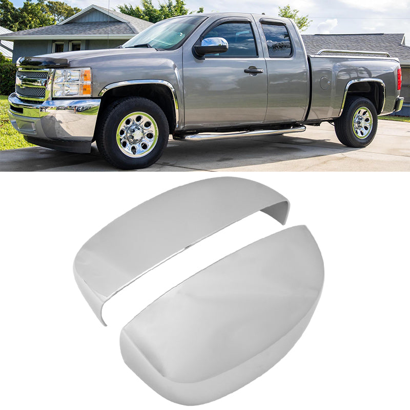 2007-2014 Suburban Silverado Sierra Tahoe Yukon XL Cadillac Escalade Chrome Side Mirror Covers ABS