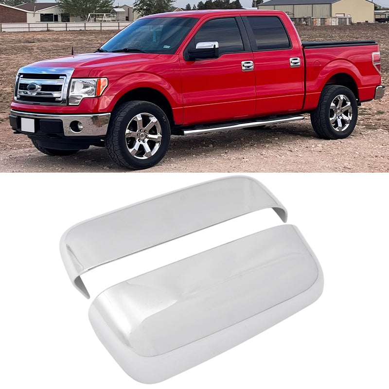 2009-2014 Ford F-150 Chrome Add-on Rear View Side Mirror Covers ABS
