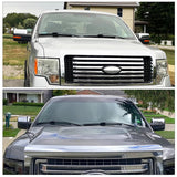 2009-2014 Ford F-150 Chrome Add-on Rear View Side Mirror Covers ABS