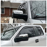 2009-2014 Ford F-150 Chrome Add-on Rear View Side Mirror Covers ABS