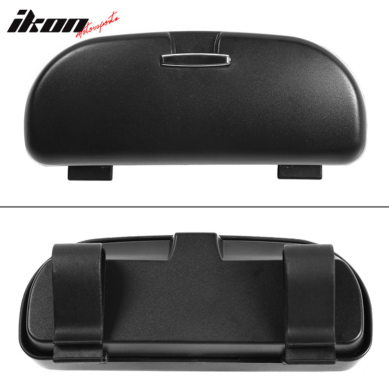 Universal Black Auto Car Sunglasses Holder Organizer Sun Visor Box ABS