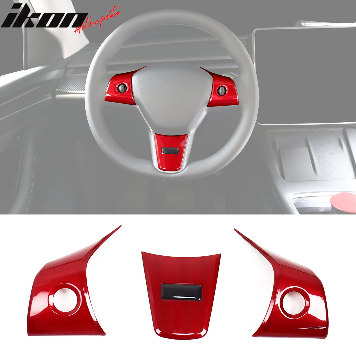 2017-2023 Tesla 3 & 20-23 Y Steering Wheel Trim ABS