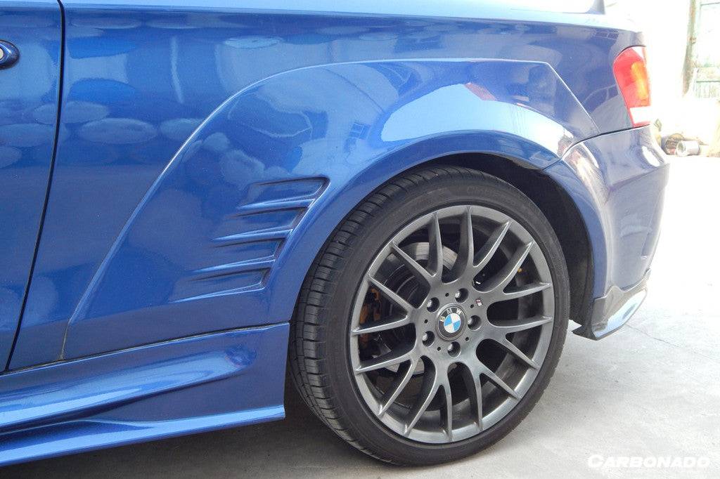 2008-2013 BMW 1 Series E82 E88 1M Style Side Skirts   Wide Rear Fender Flare body kit