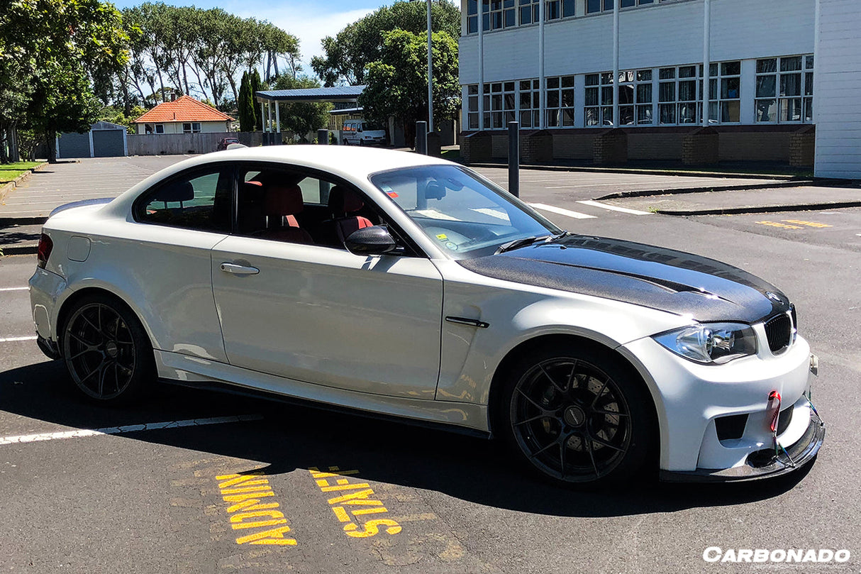 2008-2013 BMW 1 Series E82 E88 1M Style Side Skirts   Wide Rear Fender Flare body kit
