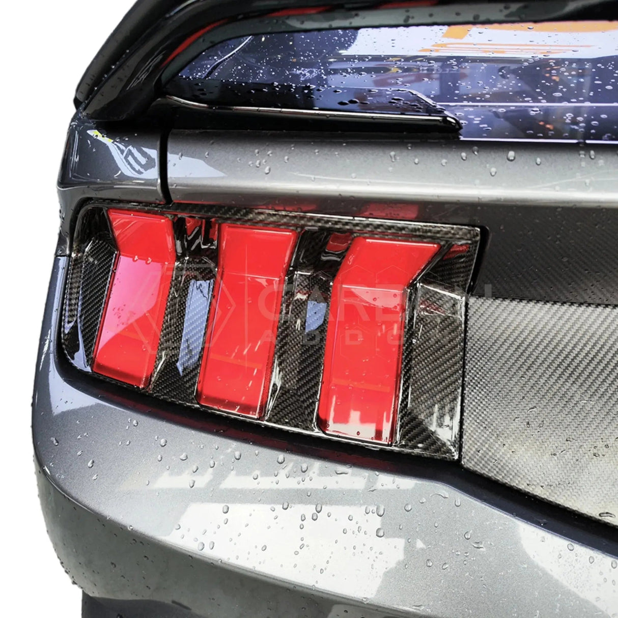 2024+ S650 Mustang Hard Carbon Fiber Taillight Trim Cover