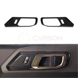 2021+ Bronco Real Carbon Fiber Interior Door Handle Trim Covers