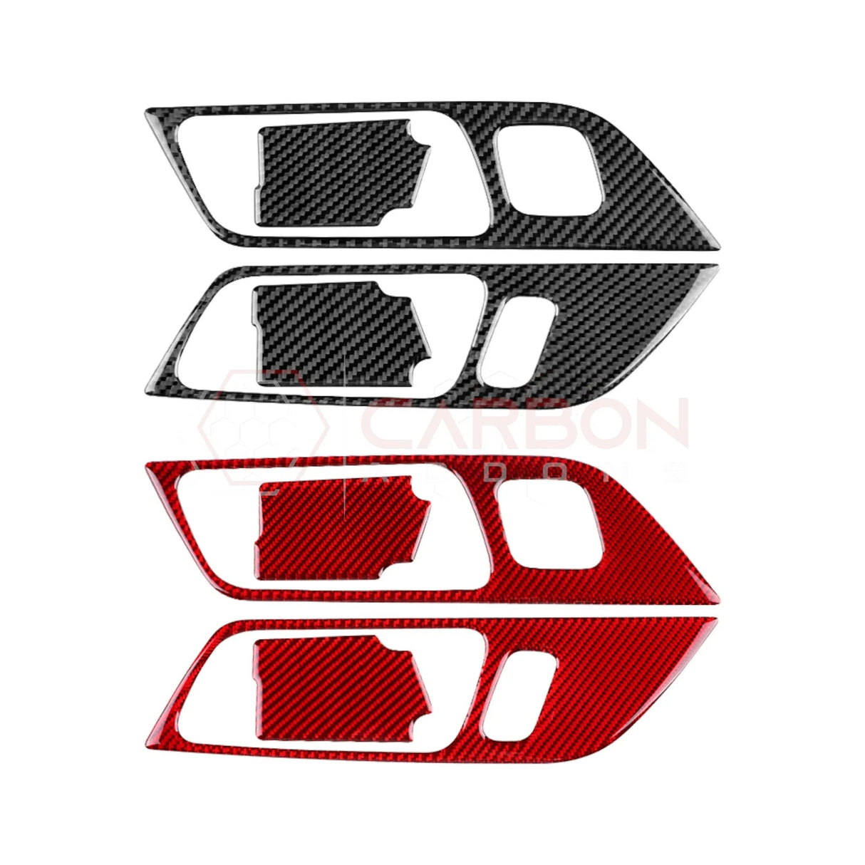 2024+ S650 Mustang Real Carbon Interior Door Handle Trim Overlay