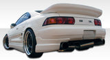 1991-1995 Toyota MR2 Duraflex Type B Rear Add Ons Spat Bumper Extensions - 2 Piece