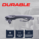 Exterior Door Handle Black Primed Replacement for Nissan Cube (09-14), Juke (11-17), Versa (14-24) OE Part # 80640-1FA5B | Front Right Passenger Side w/o Keyhole Cover