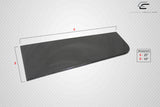 Universal Carbon Creations Rear Splitters - 2 Piece