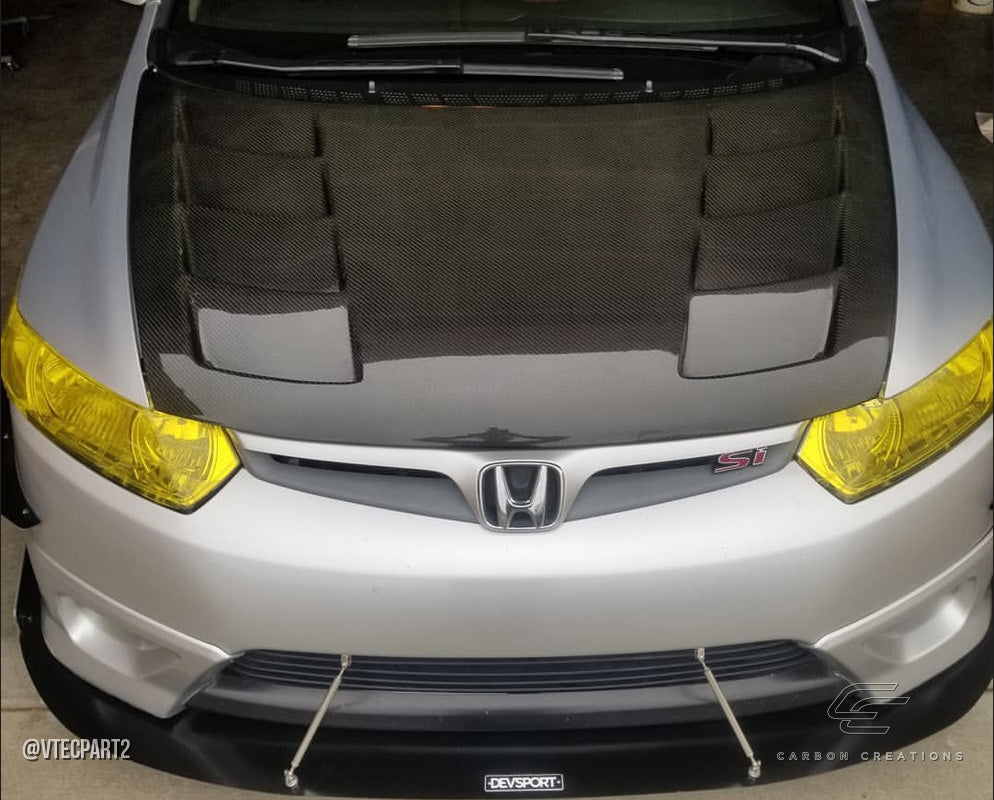 2006-2011 Honda Civic 2DR Carbon Creations Circuit Hood - 1 Piece