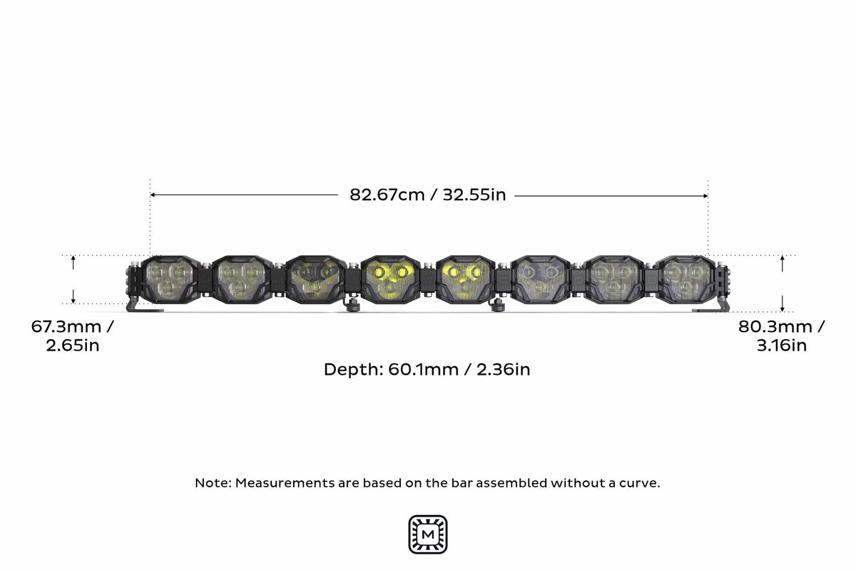 8-Pod 32.5" 4Banger Bar