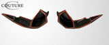 2005-2009 Ford Mustang Couture Polyurethane Demon Wing Trunk Lid Spoiler - 3 Piece