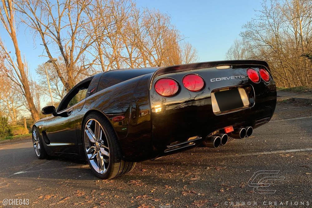 1997-2004 Chevrolet Corvette C5 Carbon Creations S-Design Wing Trunk Lid Spoiler - 1 Piece