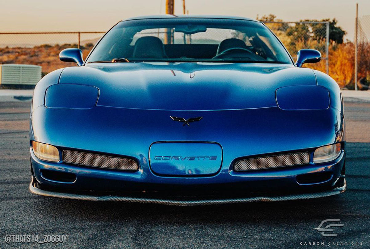 1997-2004 Chevrolet Corvette C5 Carbon Creations C5R Front Under Spoiler Air Dam Lip Splitter - 1 Piece