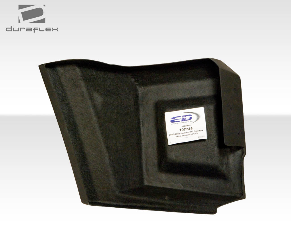 2003-2009 Hummer H2 Duraflex BR-N Front Add Ons Spat Bumper Extensions - 2 Piece